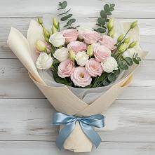 Букет цветов из:  Лизиантусы в Новошешминск