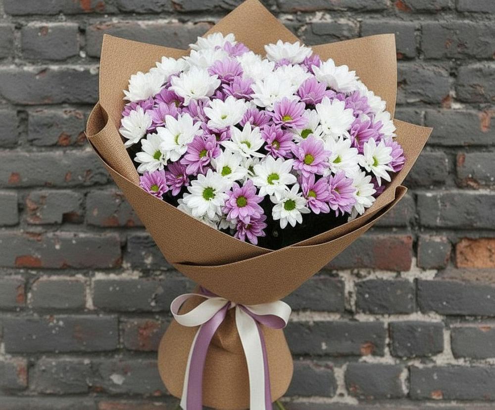 Букет цветов из: Хризантемы в Новошешминск