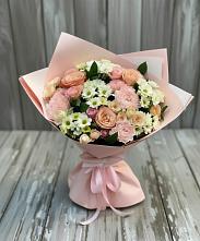 Букет цветов из:  Гвоздики, Розы и Хризантемы #REPLACE_PRED# Новошешминск