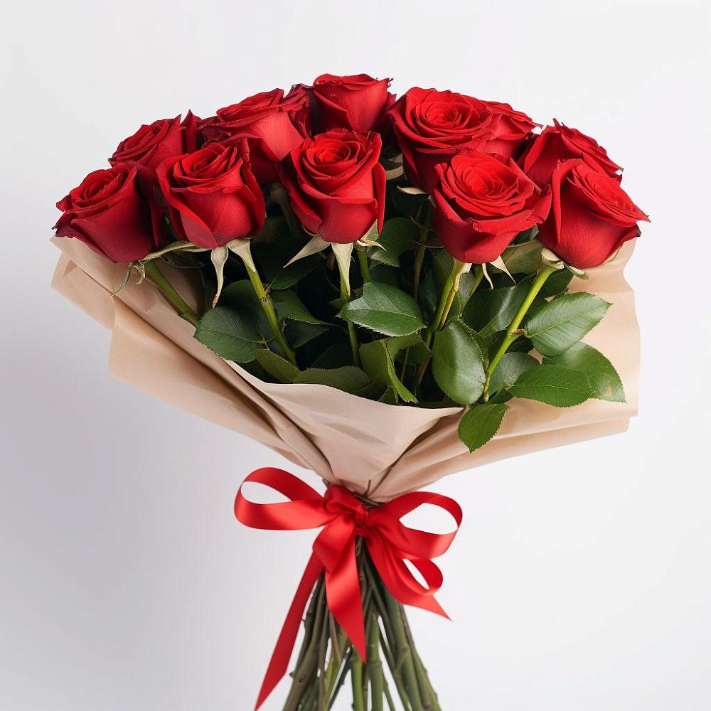 Букет 11 Красных роз Эдлесс Лав в Новошешминск